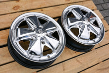 画像をギャラリービューアに読み込む, 【GARAGE VINTAGEオリジナル】911 Style Wheel Set "King Crab"(ミラーポリッシュ) 15inch x 4.5J W/センターキャップ