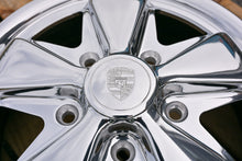 画像をギャラリービューアに読み込む, 【GARAGE VINTAGEオリジナル】911 Style Wheel Set "King Crab"(ミラーポリッシュ) 15inch x 4.5J W/センターキャップ