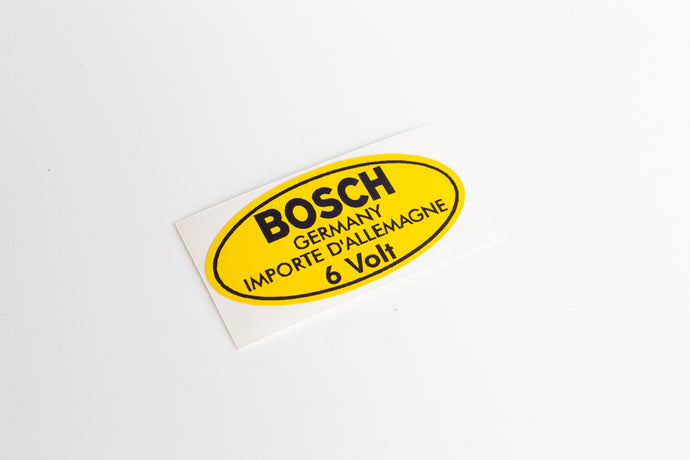 BOSCH イグニッションコイル用デカール (6V アーリータイプ)