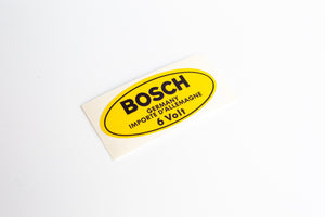 BOSCH イグニッションコイル用デカール (6V レイトタイプ)