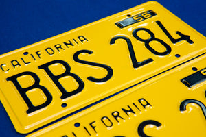 California ライセンスプレート / ペア　BBS 284